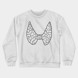 Thyroid Line Art small Crewneck Sweatshirt